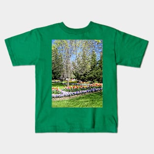 Tulip Time in Canberra Australia 11 Kids T-Shirt